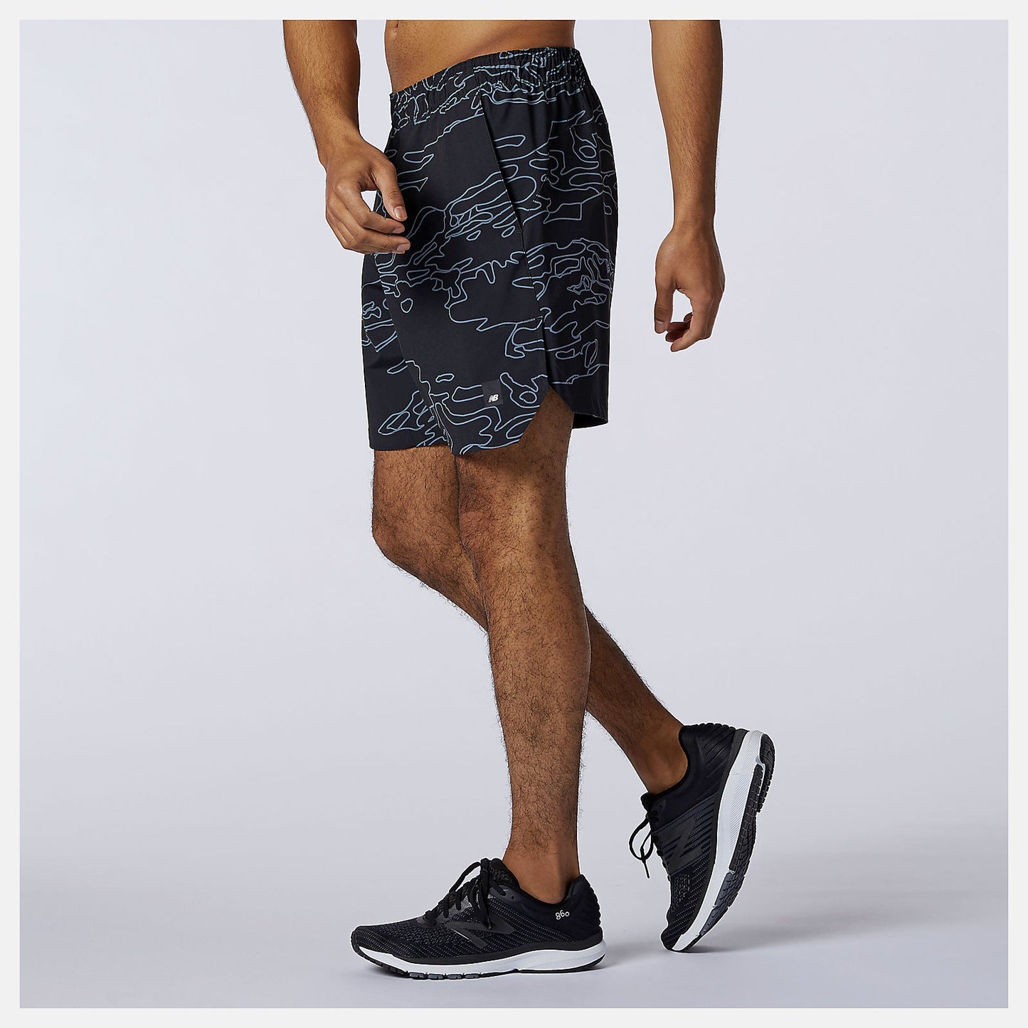 Fortitech Graphic 7 inch Woven Short | New Balance Clothing Black - Men