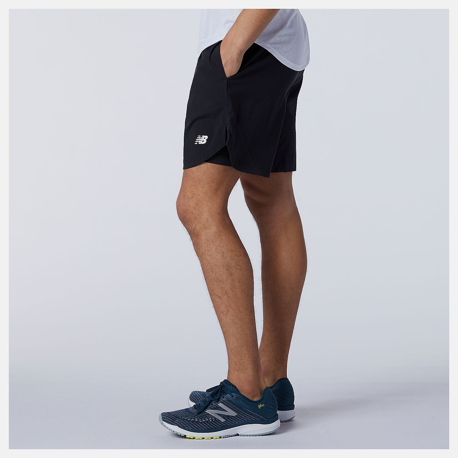 Fast Flight 2 in 1 7 Inch Short | New Balance Clothing Black - Men