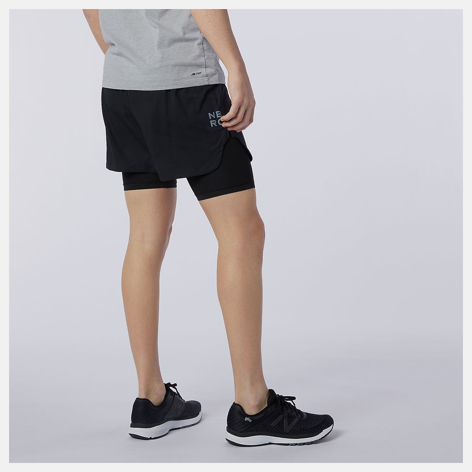 Q Speed Fuel 2 in 1 5 Inch Short | New Balance Clothing Black - Men