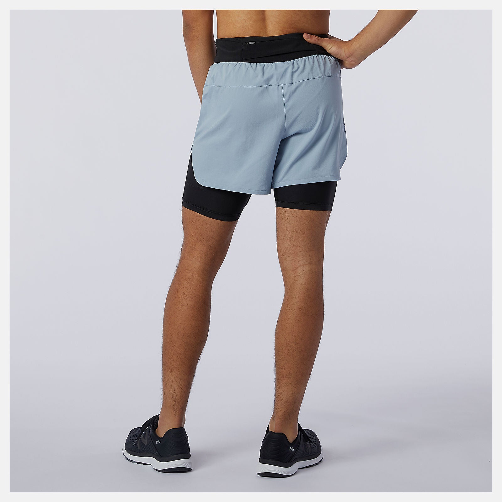 Q Speed Fuel 2 in 1 5 Inch Short | New Balance Clothing Light Slate - Men