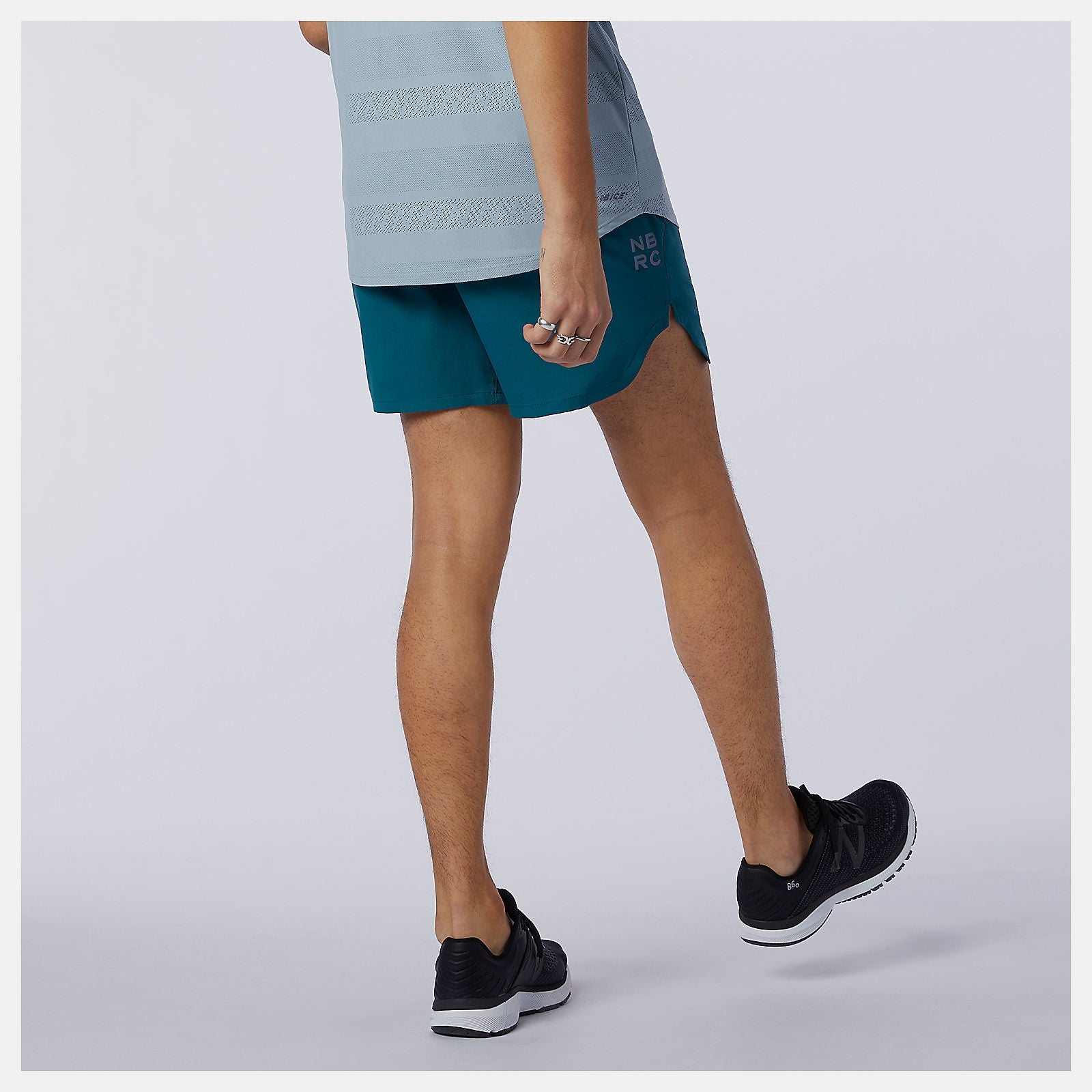 Q Speed Fuel 5 Inch Short | New Balance Clothing Mountain Teal - Men