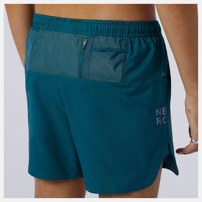 Q Speed Fuel 5 Inch Short | New Balance Clothing Mountain Teal - Men