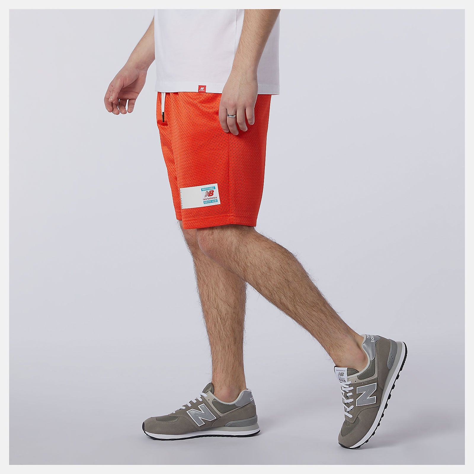 NB Essentials Mesh Short | New Balance Clothing Ghost Pepper - Men