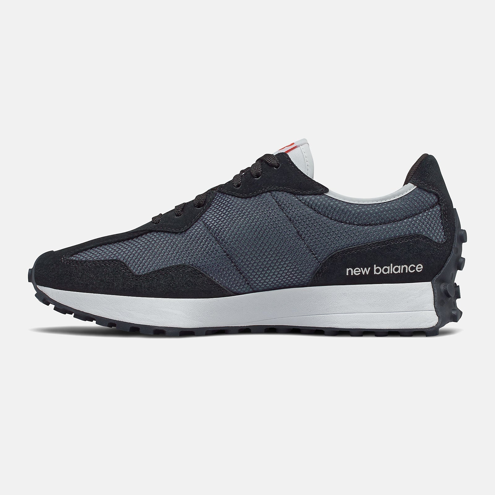 327 | New Balance Shoes Black/NB White - Men