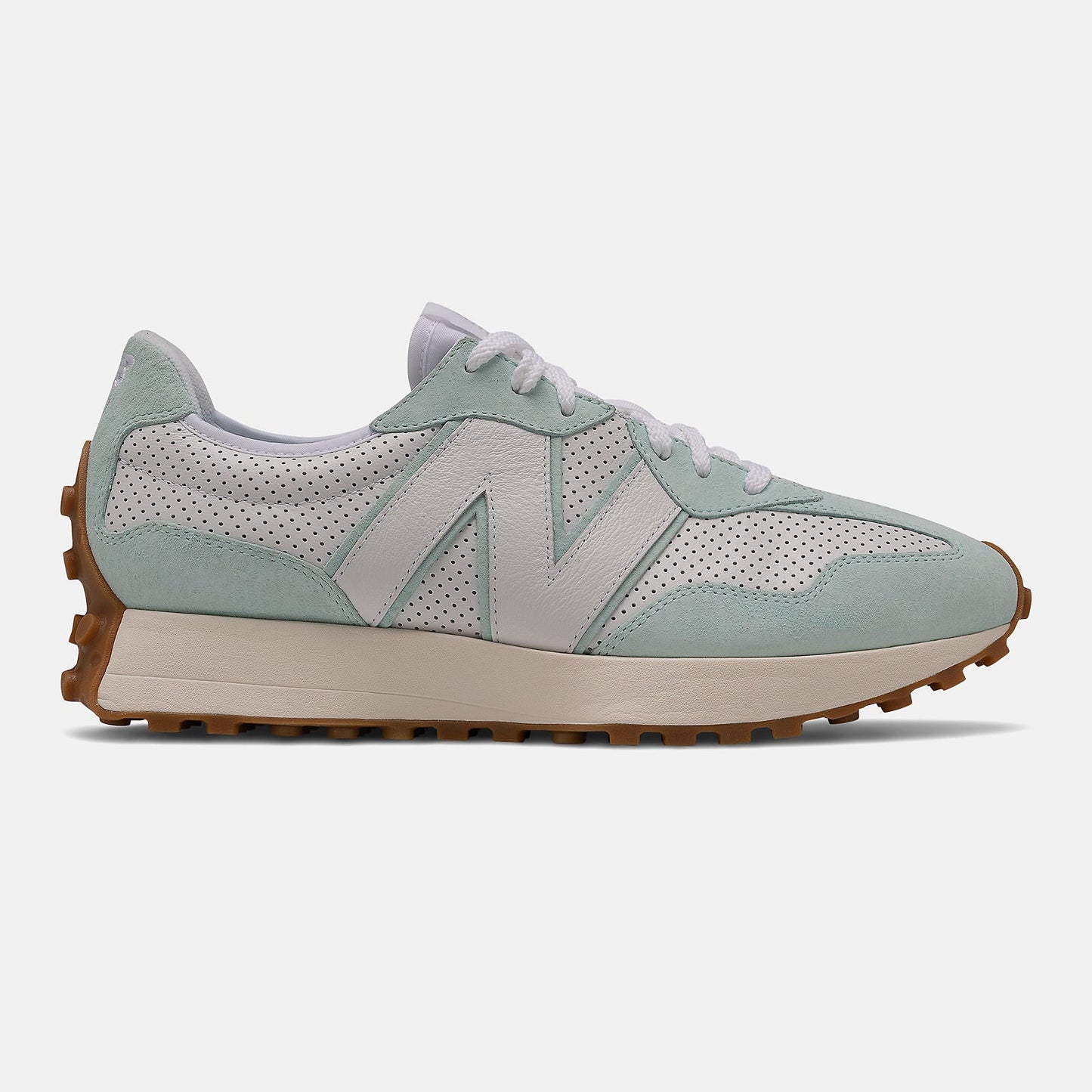 327 Primary Pack | New Balance Shoes White/White Mint - Men