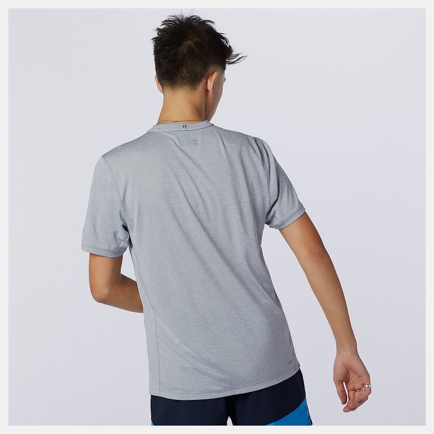 Impact Run Short Sleeve | New Balance Clothing Athletic Grey - Men