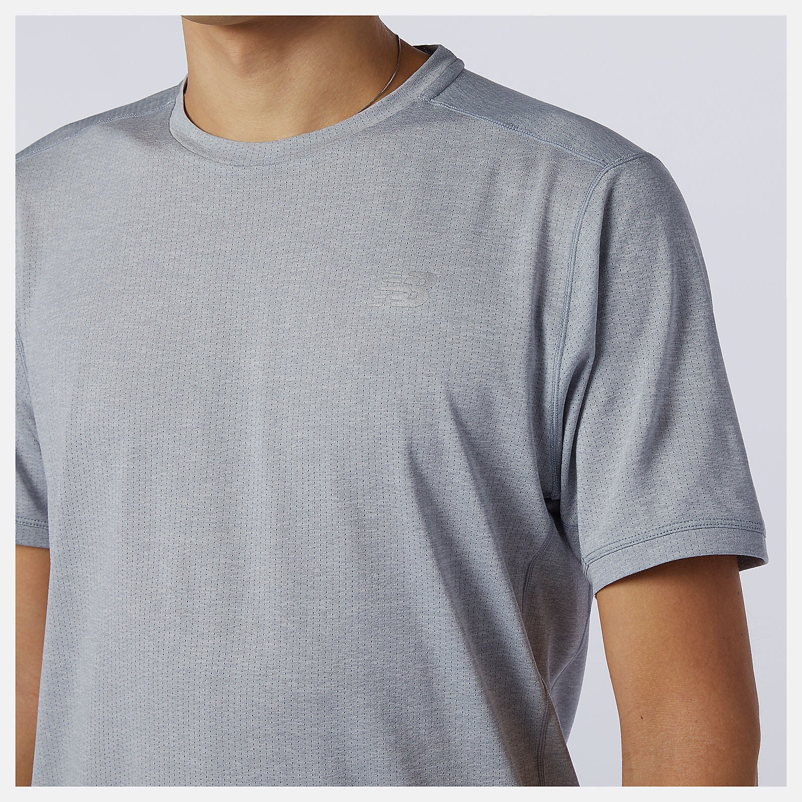 Impact Run Short Sleeve | New Balance Clothing Athletic Grey - Men
