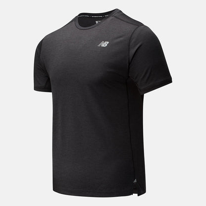 Impact Run Short Sleeve | New Balance Clothing Black Heather - Men