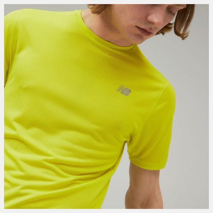 Impact Run Short Sleeve | New Balance Clothing Sulpher Yellow - Men