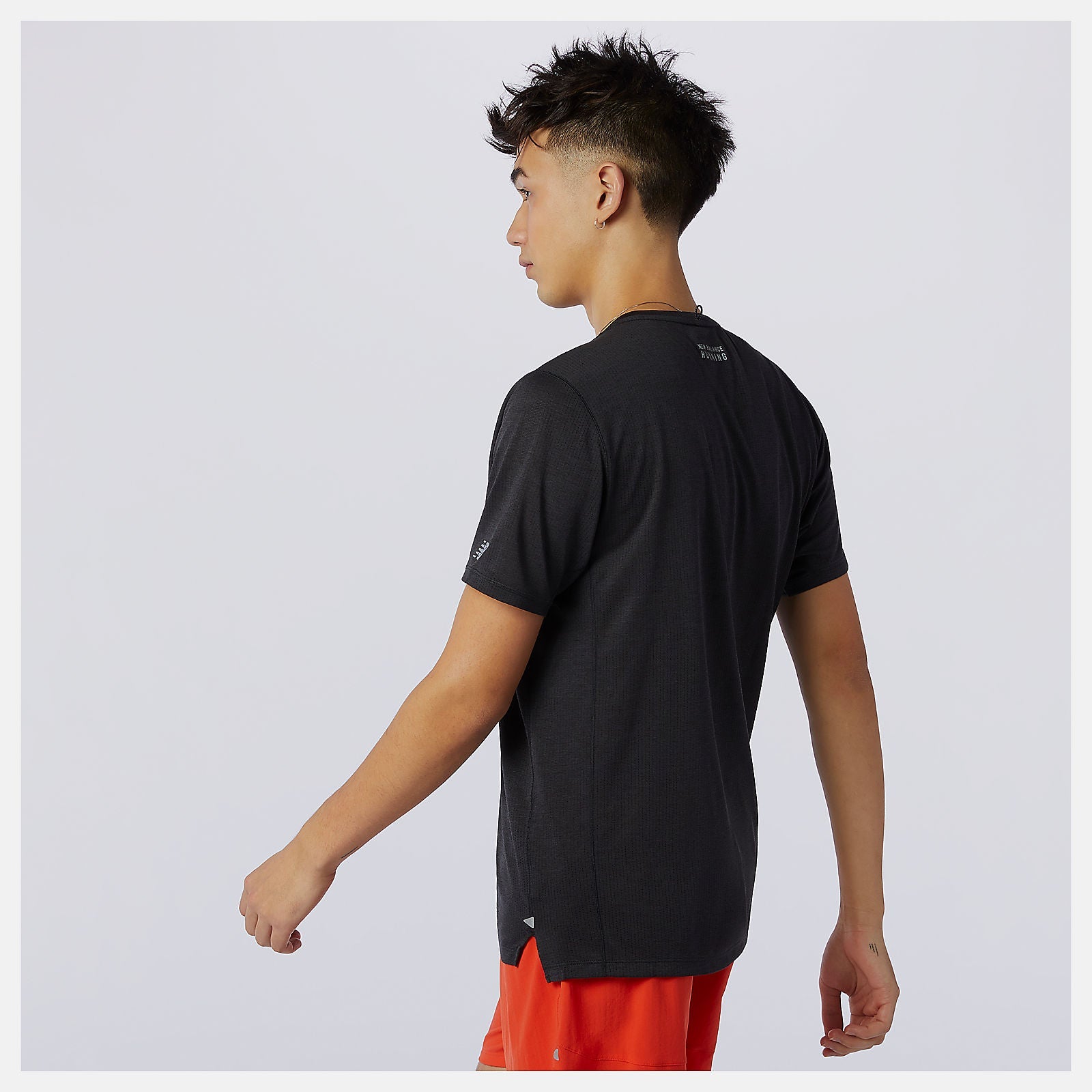 Printed Impact Run Short Sleeve | New Balance Clothing Wave Blue - Men