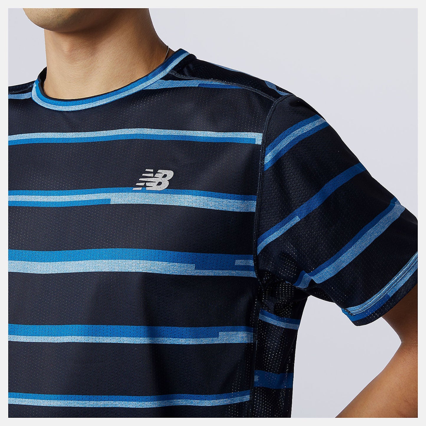 Printed Impact Run Short Sleeve | New Balance Clothing Helium - Men