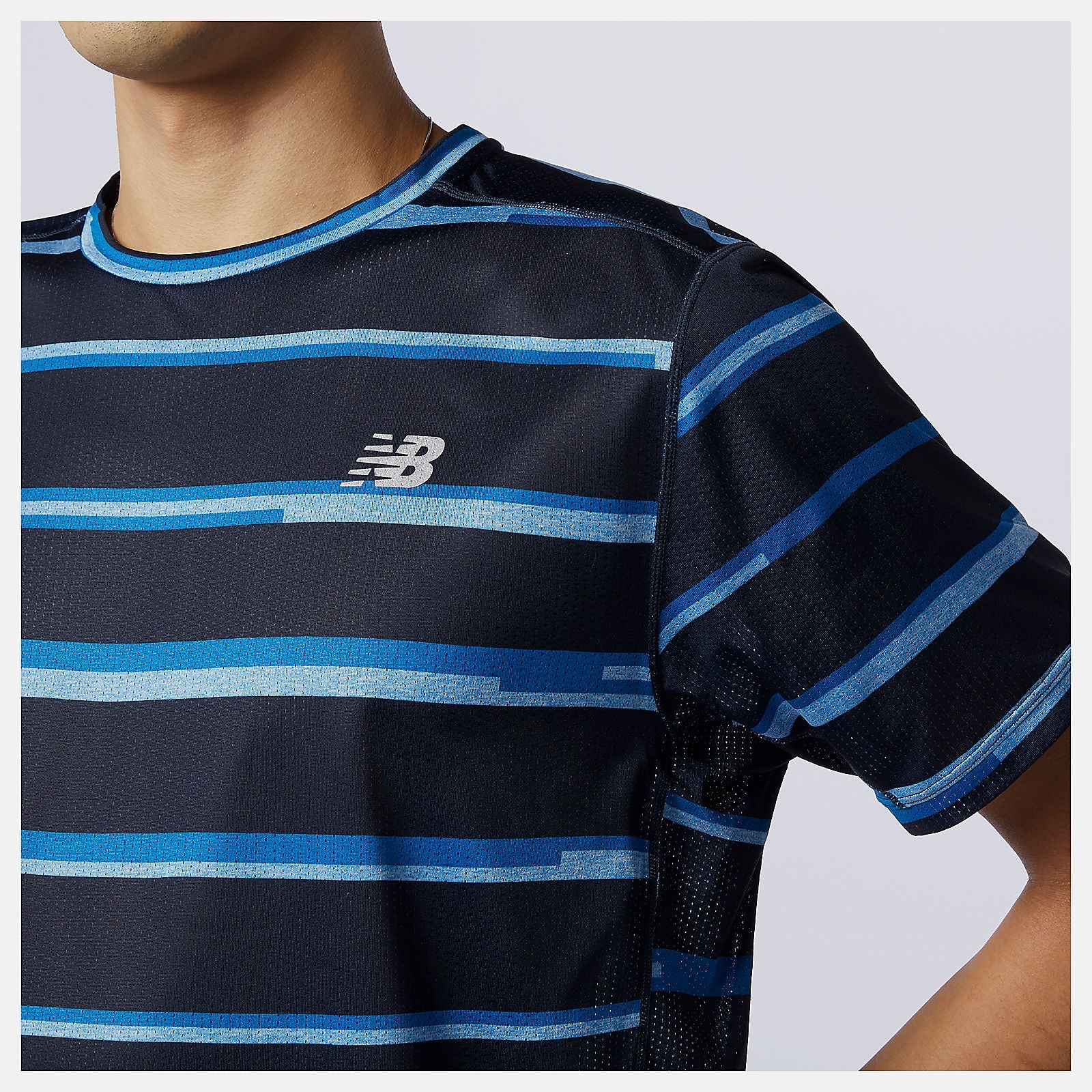 Printed Impact Run Short Sleeve | New Balance Clothing Helium - Men