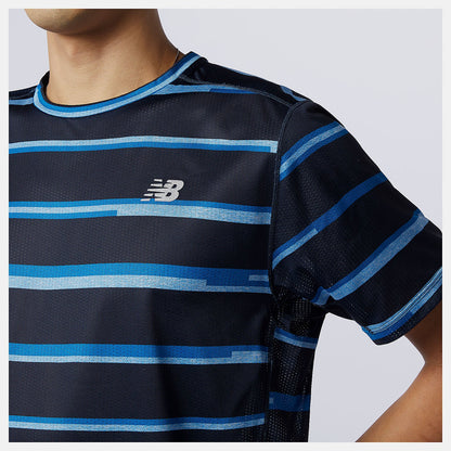 Printed Impact Run Short Sleeve | New Balance Clothing Helium - Men