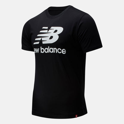 Essentials Stacked Logo Tee | New Balance Clothing Black - Men