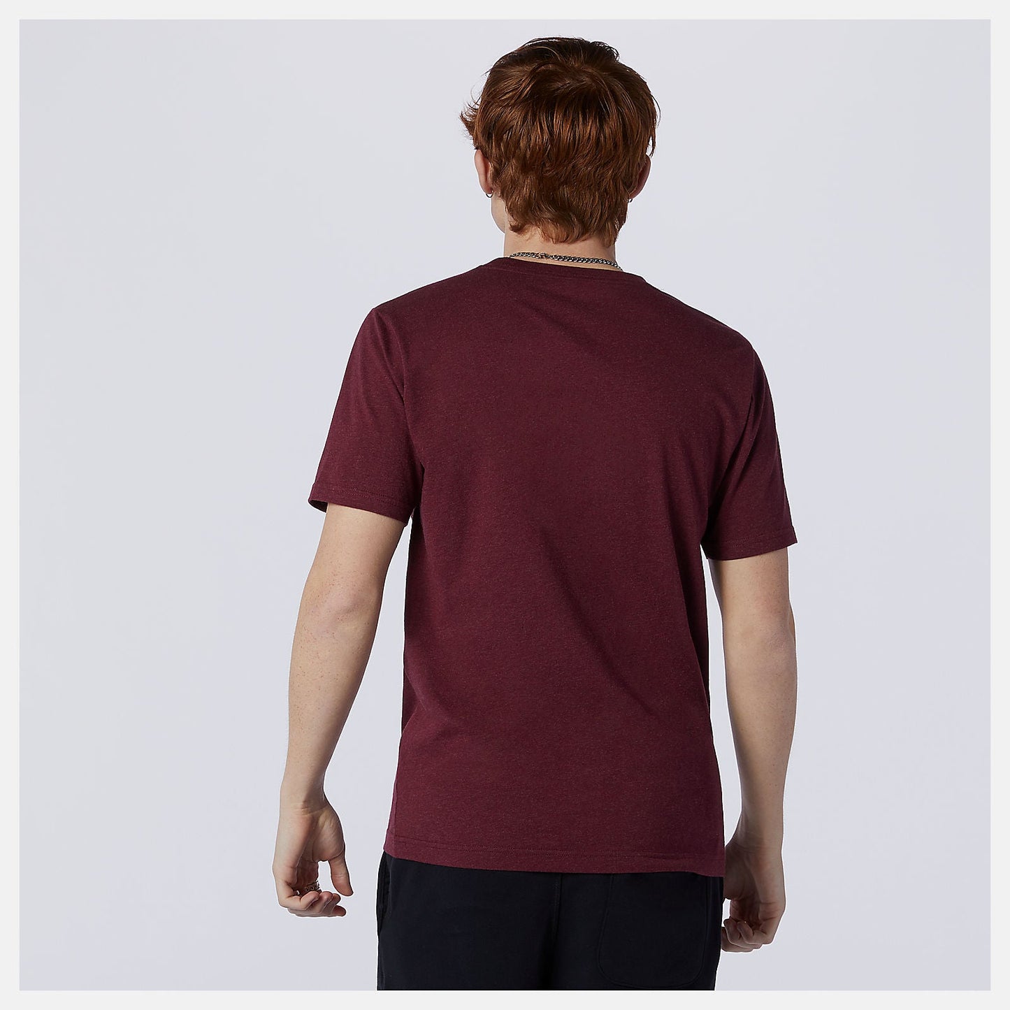 Essentials Stacked Logo Tee | New Balance Clothing Garnet - Men