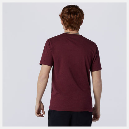 Essentials Stacked Logo Tee | New Balance Clothing Garnet - Men