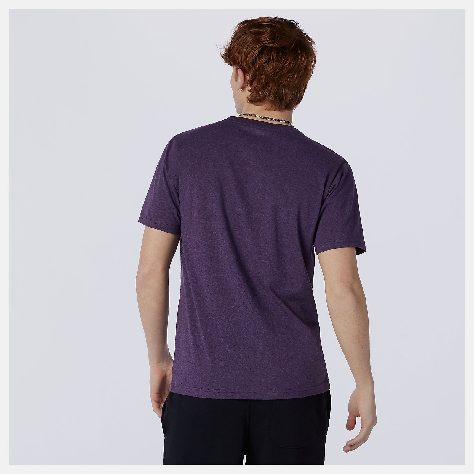 Essentials Stacked Logo Tee | New Balance Clothing Prism Purple - Men