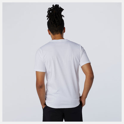 Essentials Stacked Logo Tee | New Balance Clothing White - Men