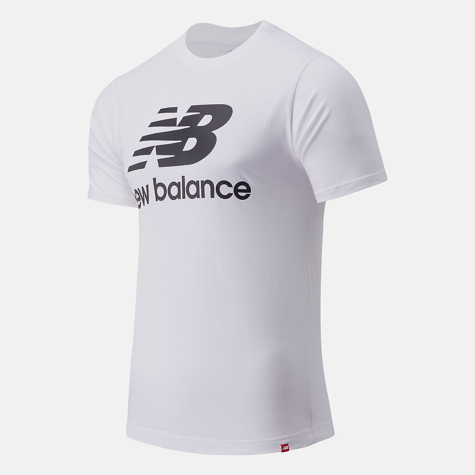 Essentials Stacked Logo Tee | New Balance Clothing White - Men