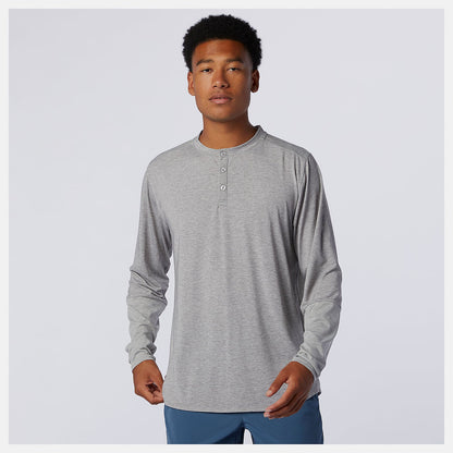 Fortitech Henley | New Balance Clothing Athletic Grey - Men