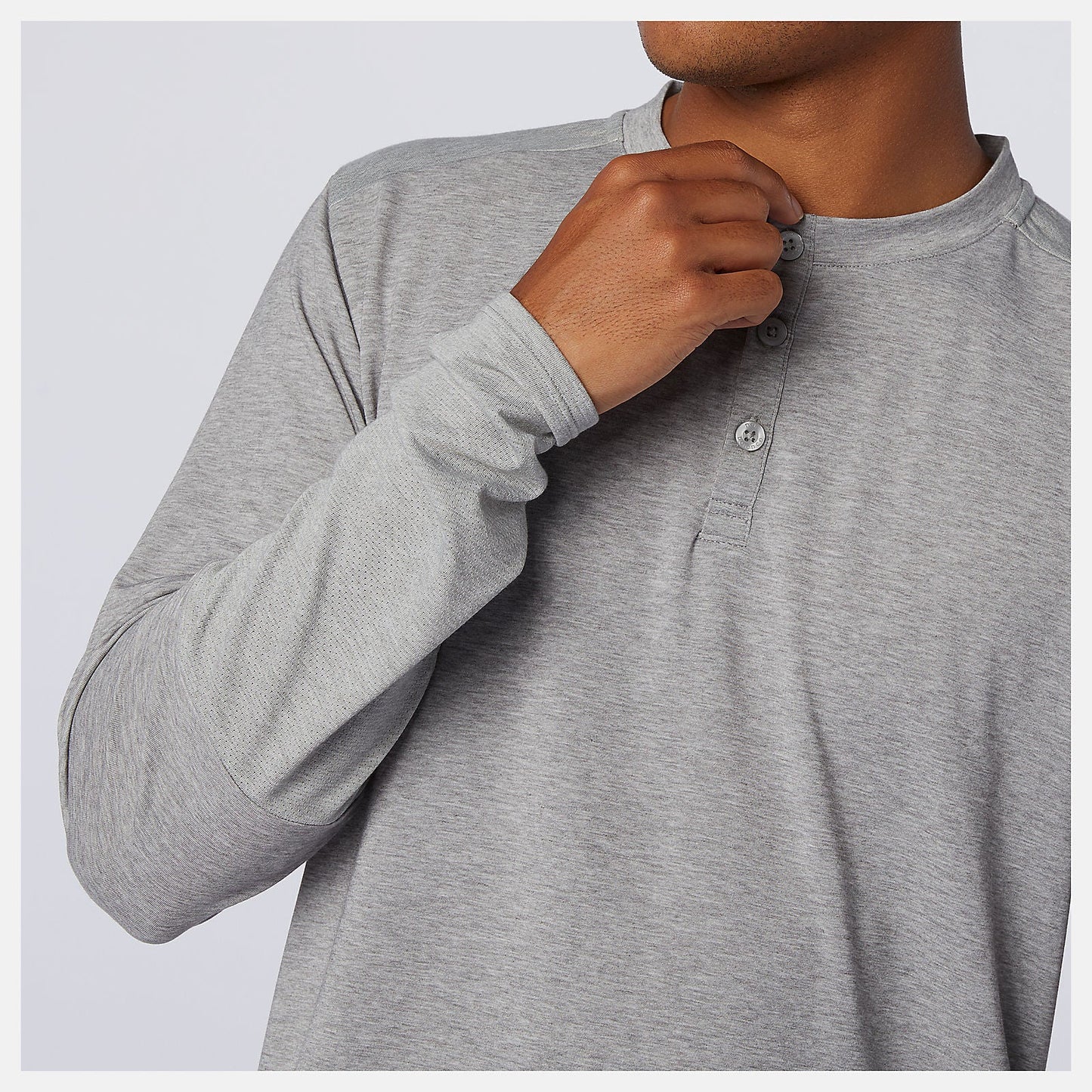 Fortitech Henley | New Balance Clothing Athletic Grey - Men
