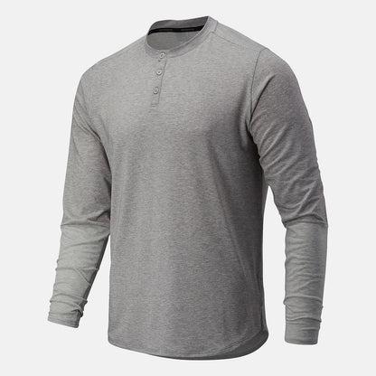 Fortitech Henley | New Balance Clothing Athletic Grey - Men
