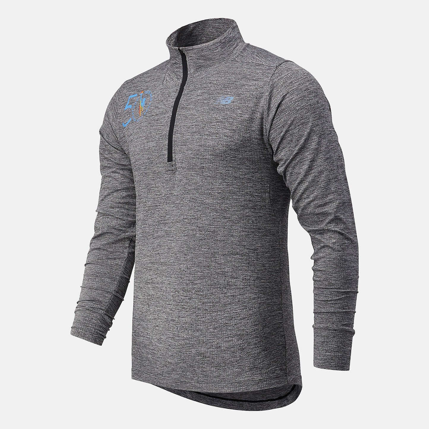 NYC Marathon Fortitech Quarter Zip | New Balance Clothing Black Heather - Men