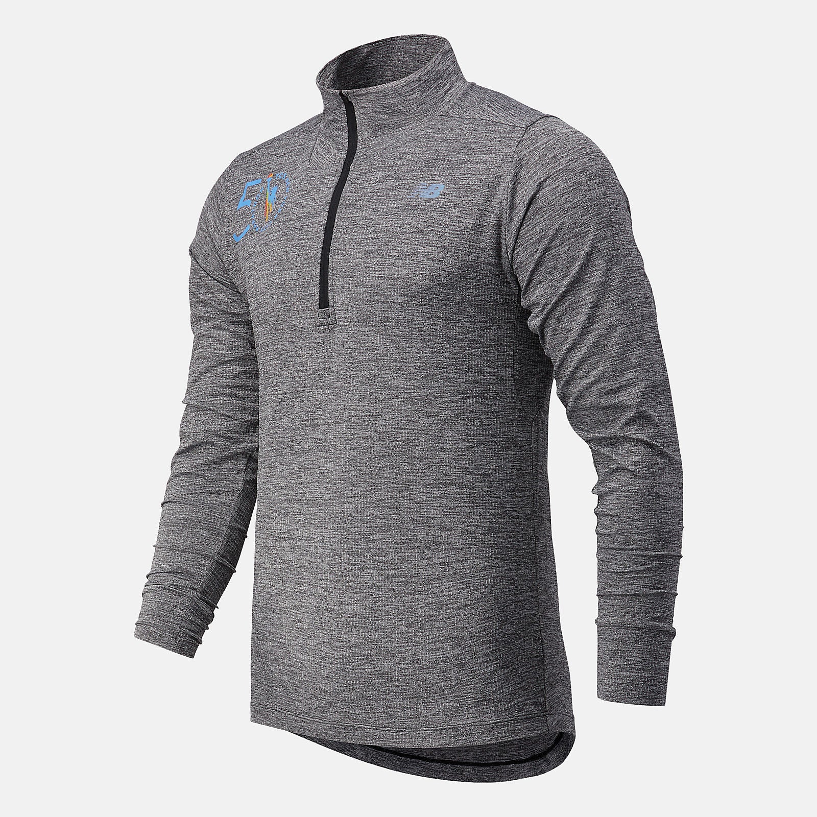 NYC Marathon Fortitech Quarter Zip | New Balance Clothing Black Heather - Men