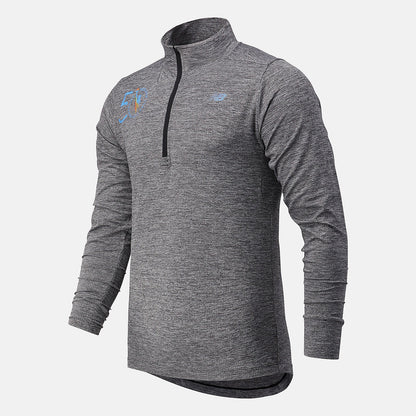 NYC Marathon Fortitech Quarter Zip | New Balance Clothing Black Heather - Men