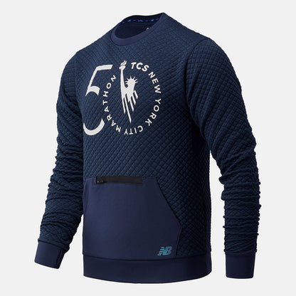 NYC Marathon NB Heat Loft Crew | New Balance Clothing Natural Indigo - Men