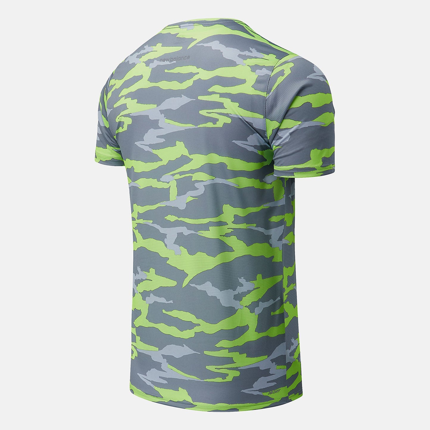 Printed Accelerate Short Sleeve | New Balance Clothing Bleached Lime Glo/Outerspace - Men