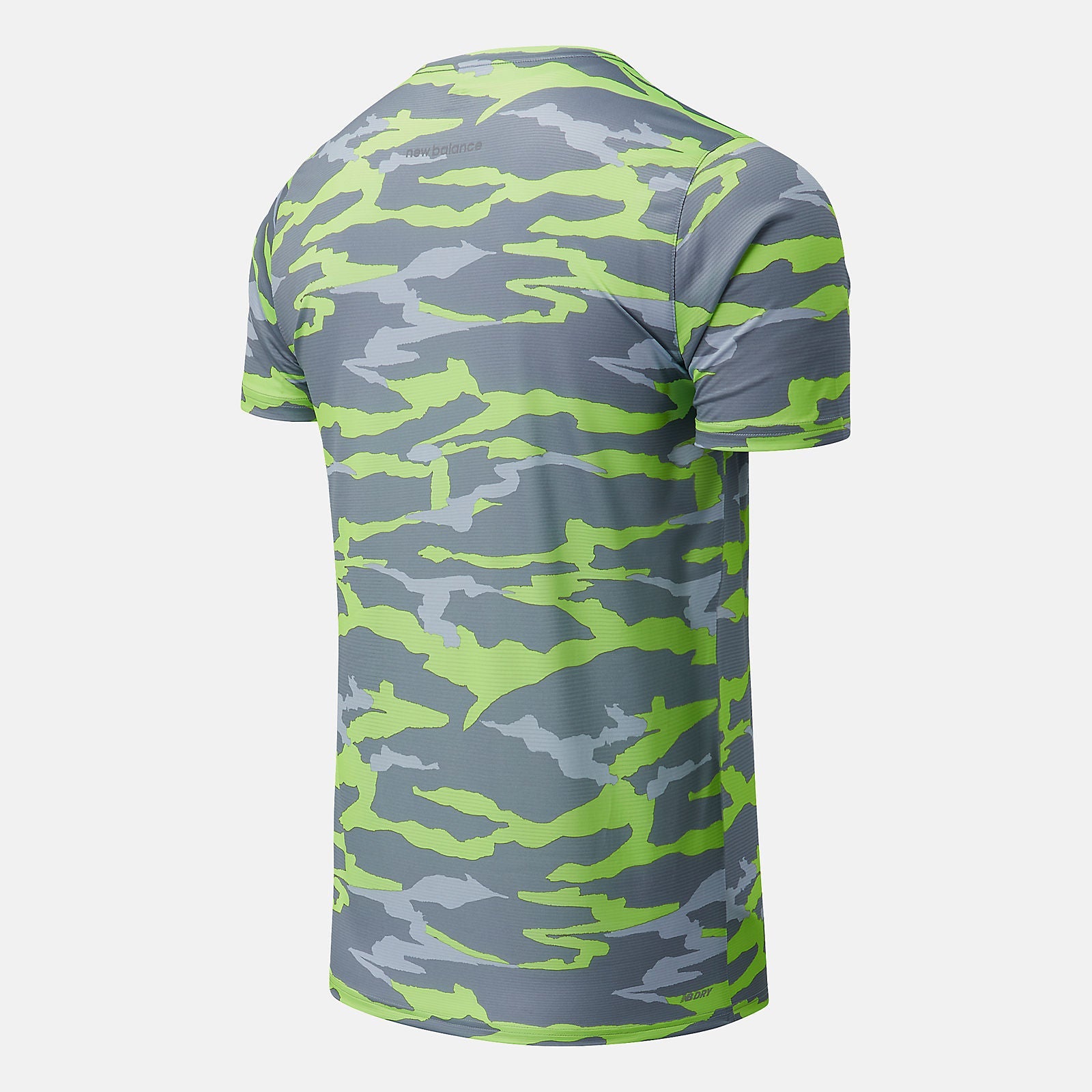 Printed Accelerate Short Sleeve | New Balance Clothing Bleached Lime Glo/Outerspace - Men