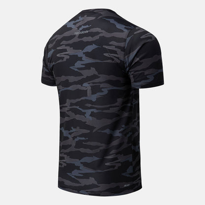 Printed Accelerate Short Sleeve | New Balance Clothing Black Camo - Men
