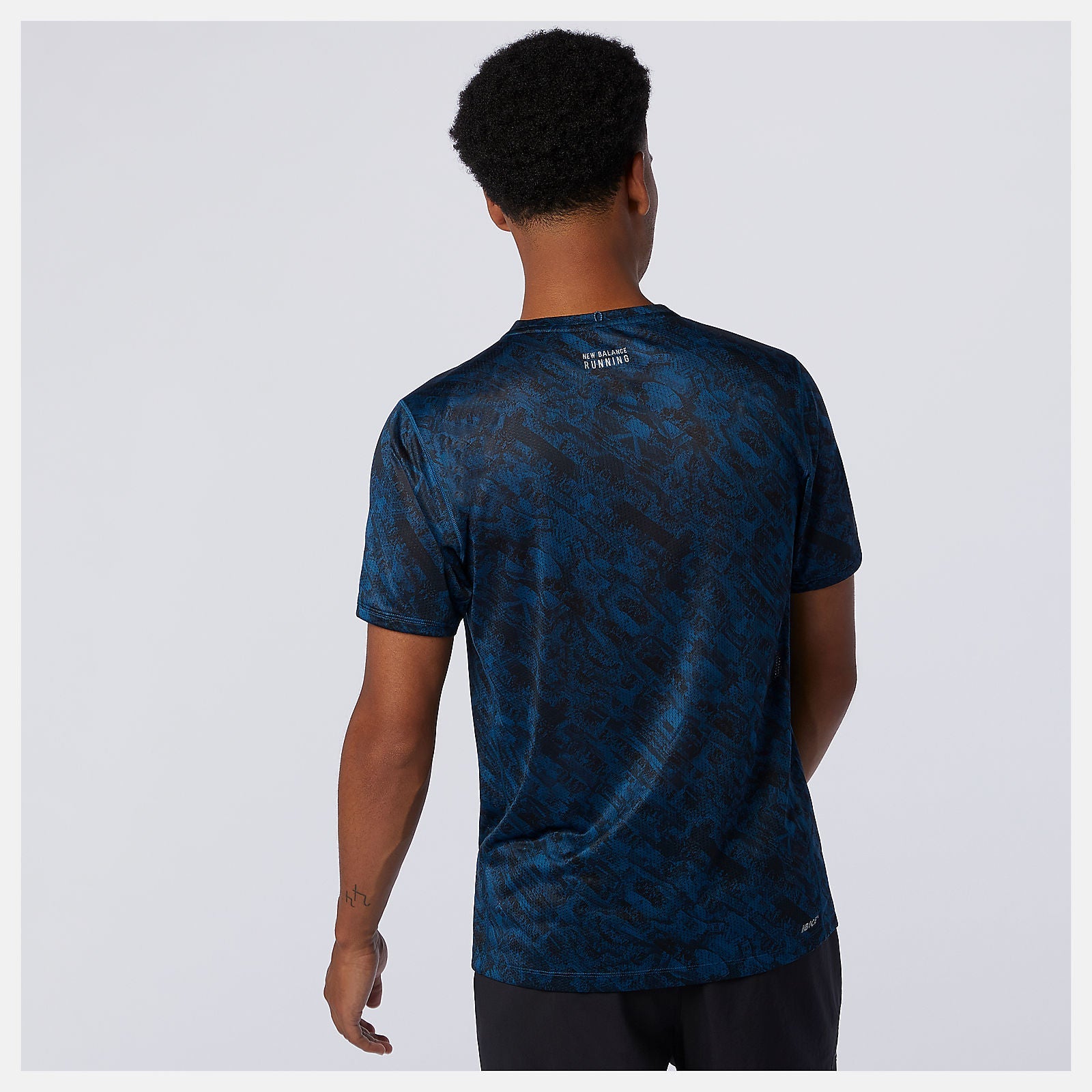 NYC Marathon Printed Impact Run Short Sleeve | New Balance Clothing Rogue Wave - Men