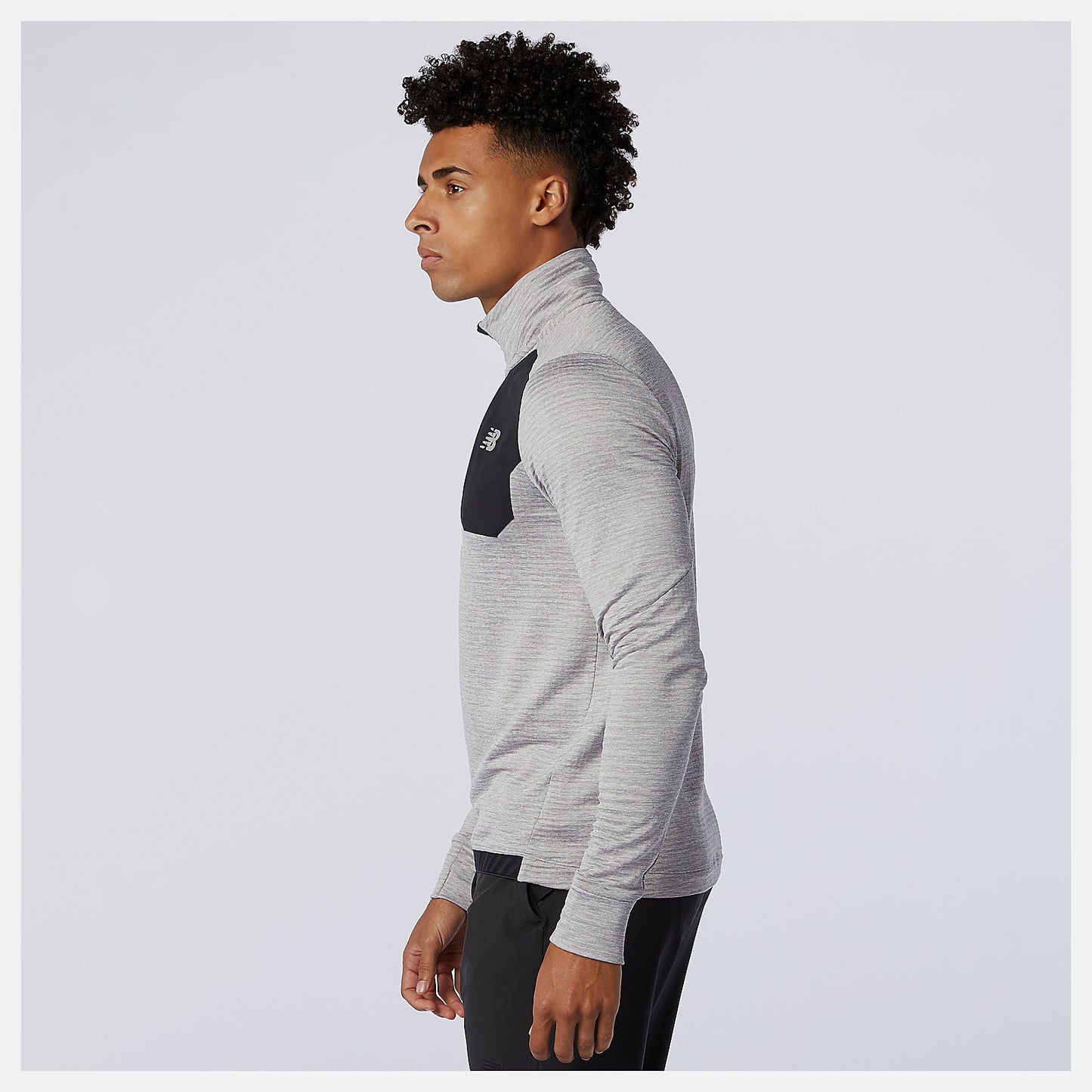 NB Heat Grid Half Zip | New Balance Clothing Athletic Grey - Men
