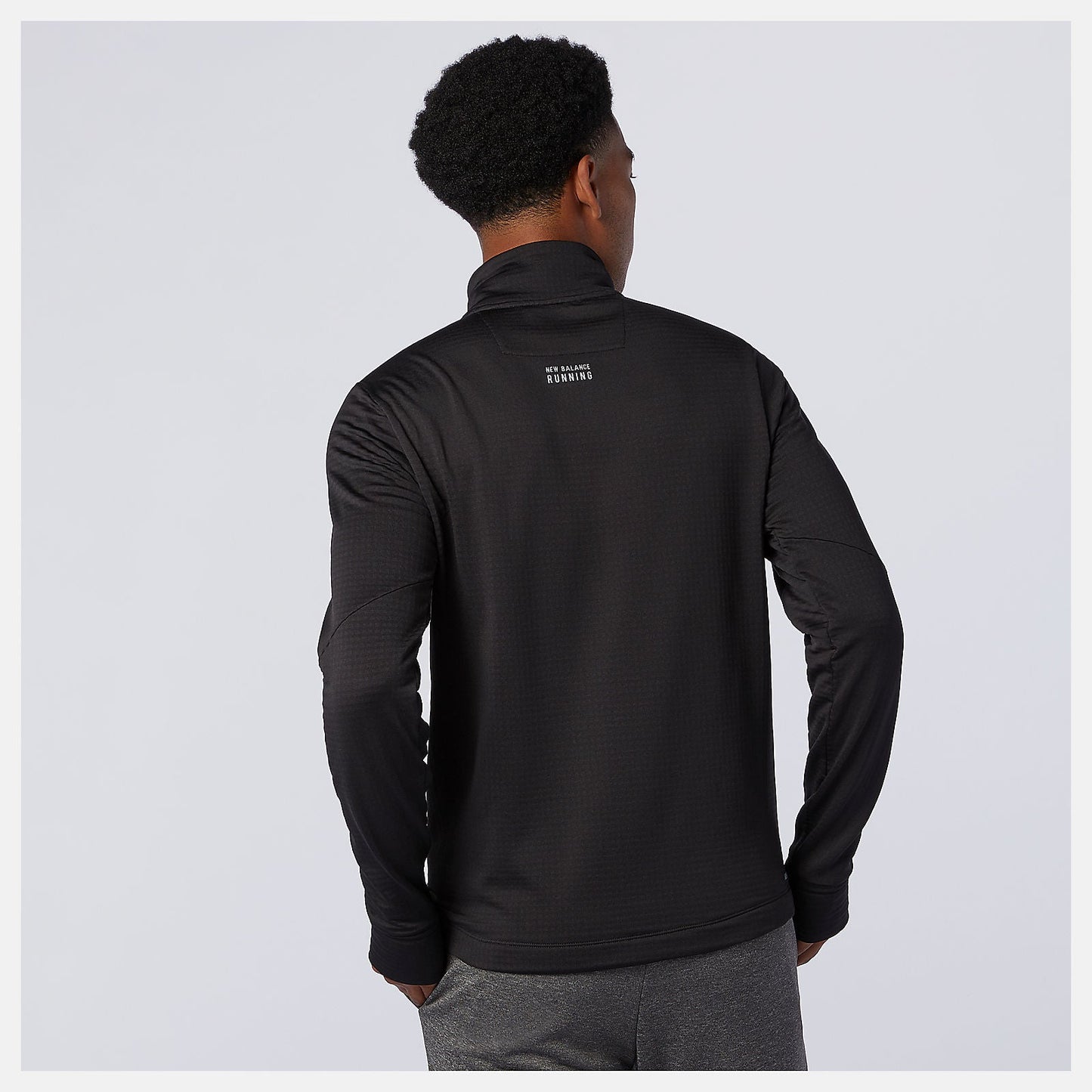 NB Heat Grid Half Zip | New Balance Clothing Black - Men