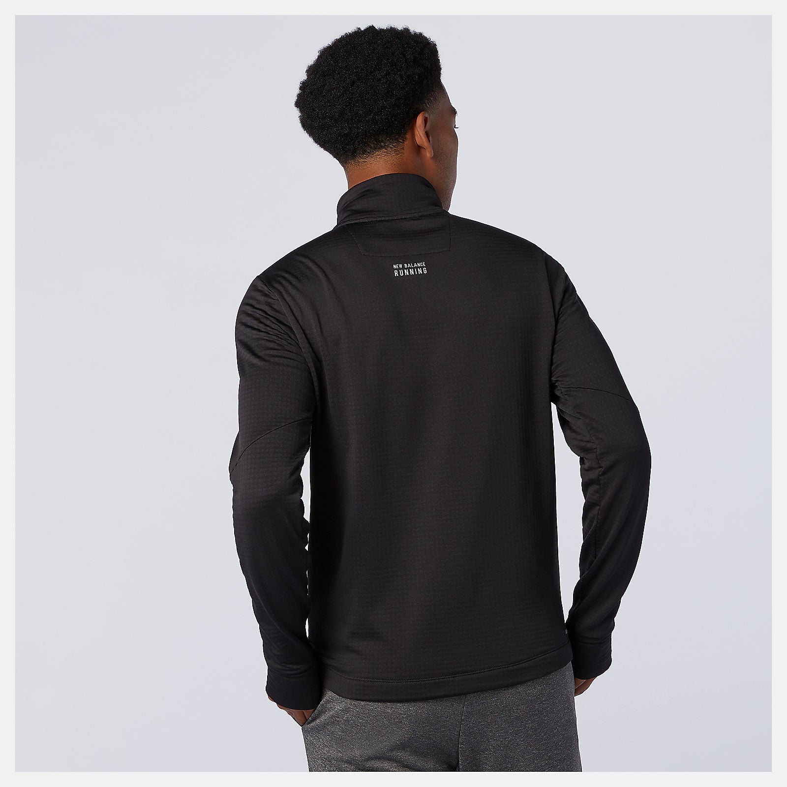 NB Heat Grid Half Zip | New Balance Clothing Black - Men