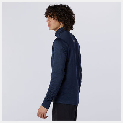 NB Heat Grid Half Zip | New Balance Clothing Eclipse Heather - Men