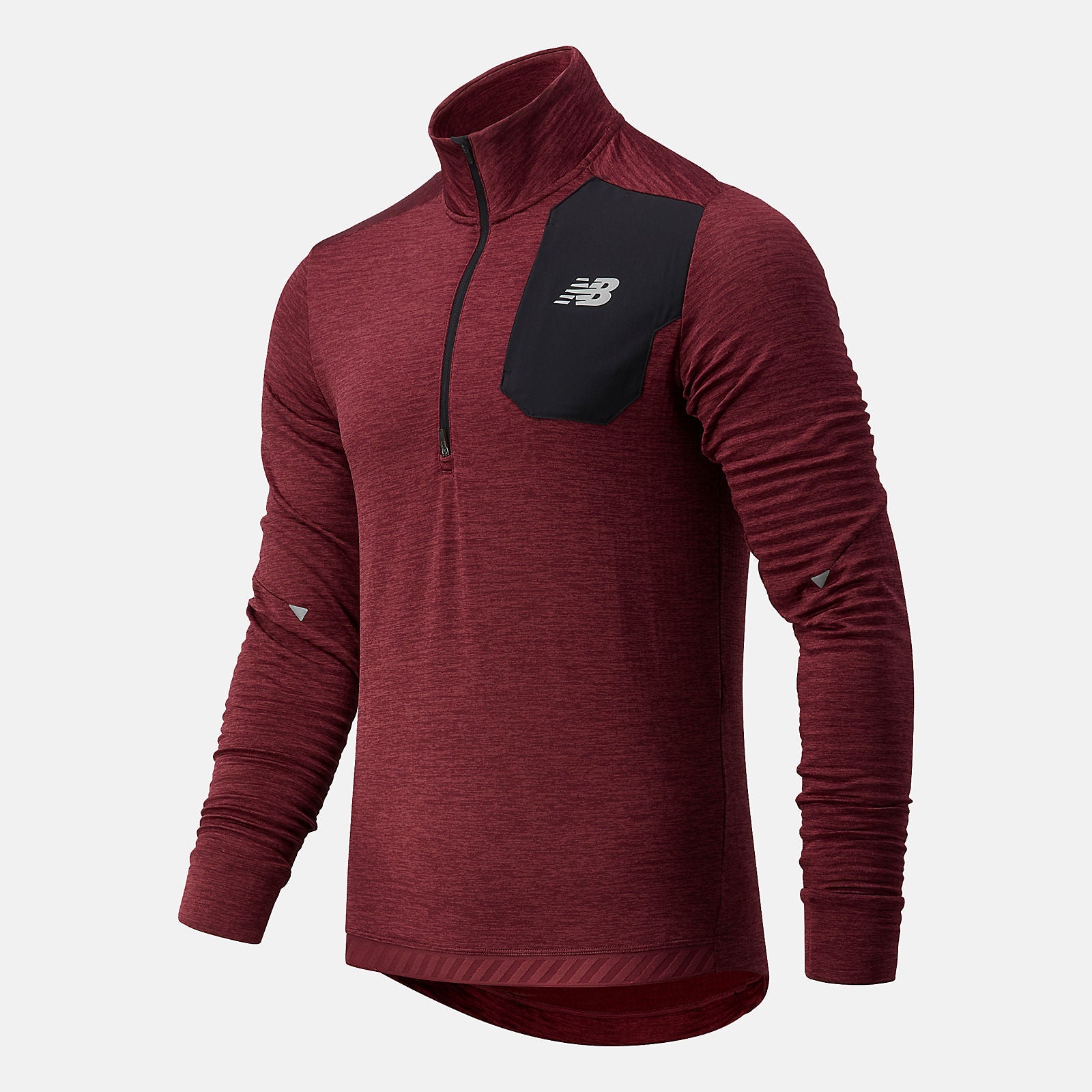 NB Heat Grid Half Zip | New Balance Clothing Light Burgundy - Men