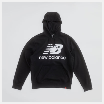 NB Essentials Stacked Logo Po Hoodie | New Balance Clothing Black - Men