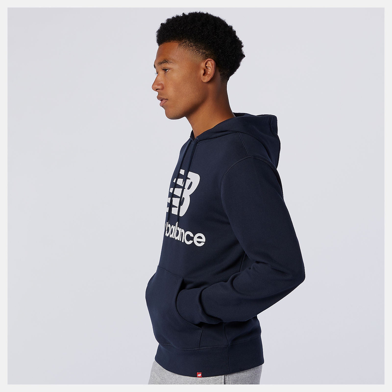 NB Essentials Stacked Logo Po Hoodie | New Balance Clothing Eclipse - Men