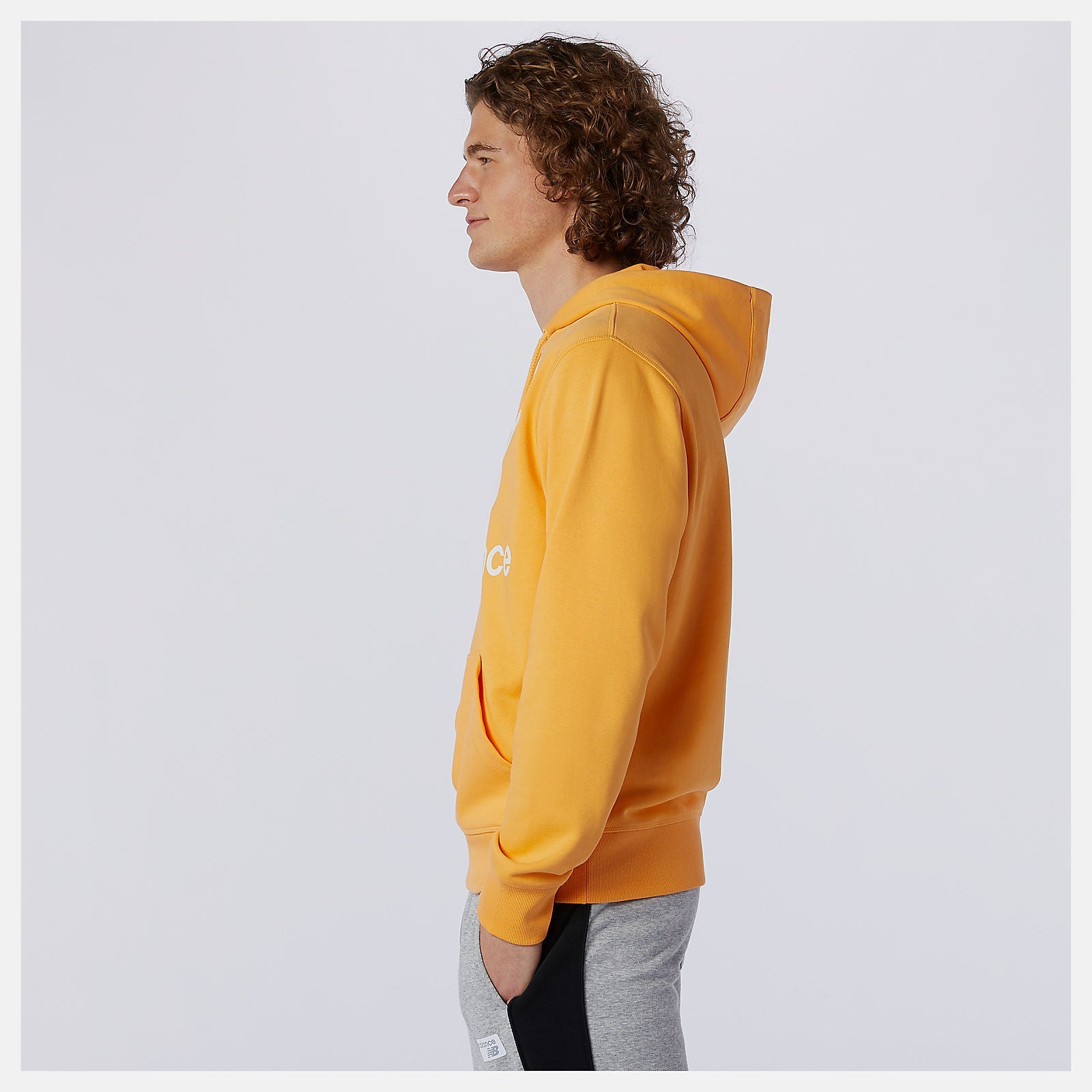 NB Essentials Stacked Logo Po Hoodie | New Balance Clothing Habanero - Men