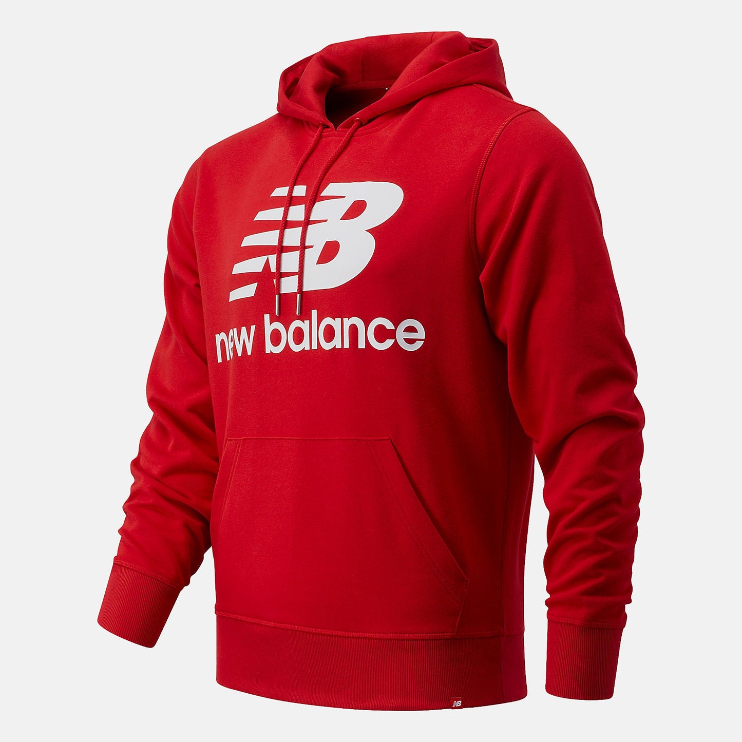 NB Essentials Stacked Logo Po Hoodie | New Balance Clothing Team Red Inline - Men