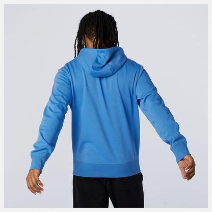 NYC Marathon Essentials Stacked Logo Po Hoodie | New Balance Clothing Faded Cobalt - Men