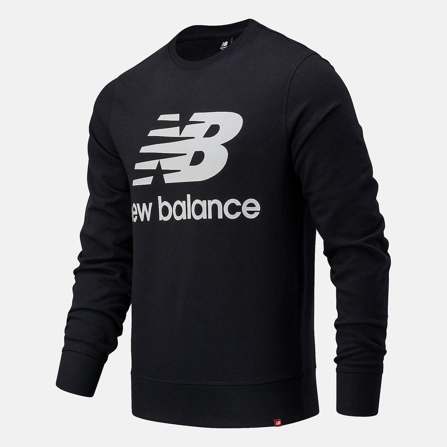 NB Essentials Stacked Logo Crew | New Balance Clothing Black - Men