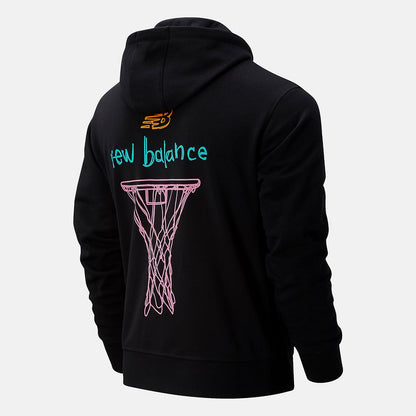 NB Swish Hoodie | New Balance Clothing Black Multi - Men