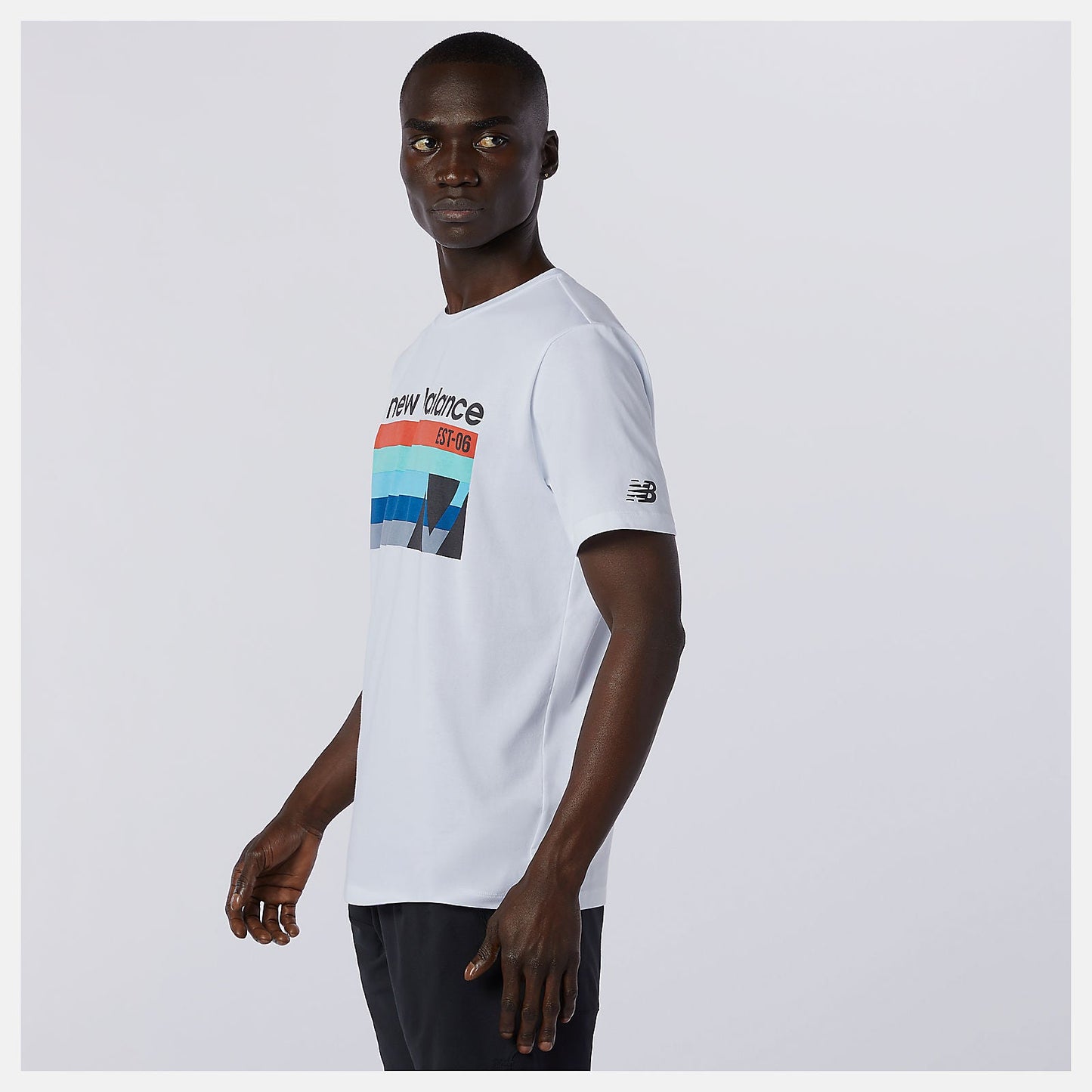 Graphic Heathertech Tee | New Balance Clothing White Multi - Men