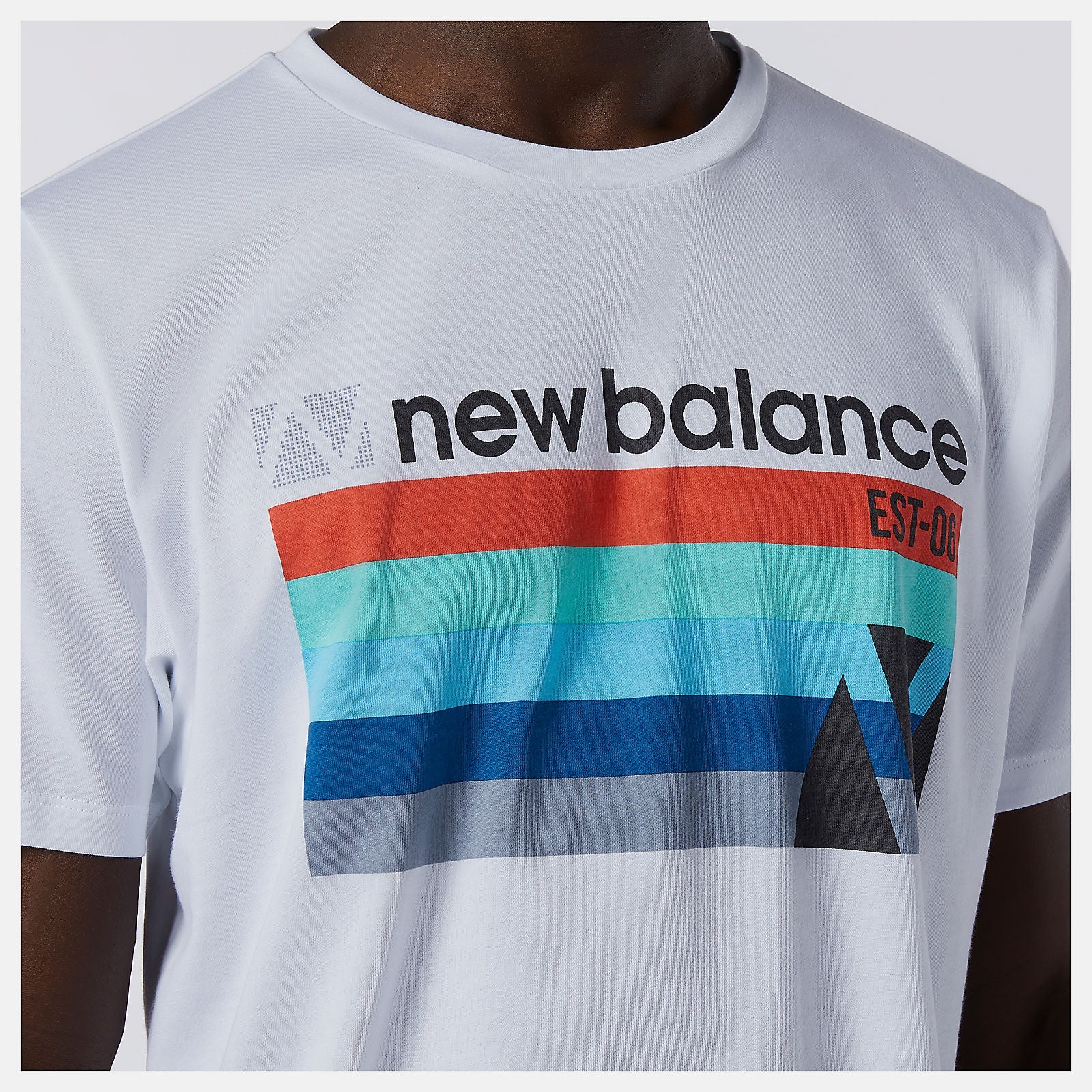 Graphic Heathertech Tee | New Balance Clothing White Multi - Men