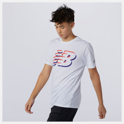 Graphic Heathertech Tee | New Balance Clothing White - Men