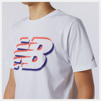 Graphic Heathertech Tee | New Balance Clothing White - Men